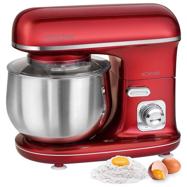 Robot Pétrin Multifonctions 5L 1100W Bomann KM 6030 CB rouge