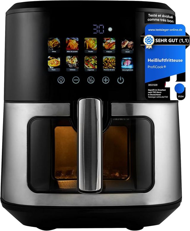 Proficook, Friteuse à Air Chaud 6,5L 1700W PC
