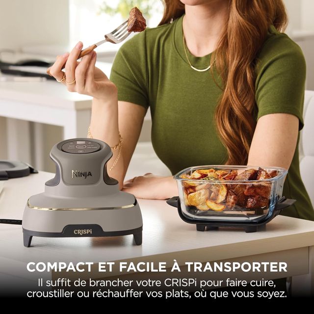 Ninja CRISPi Air Fryer Design Compact 4-en-1, bols 3,8 + 1,4L