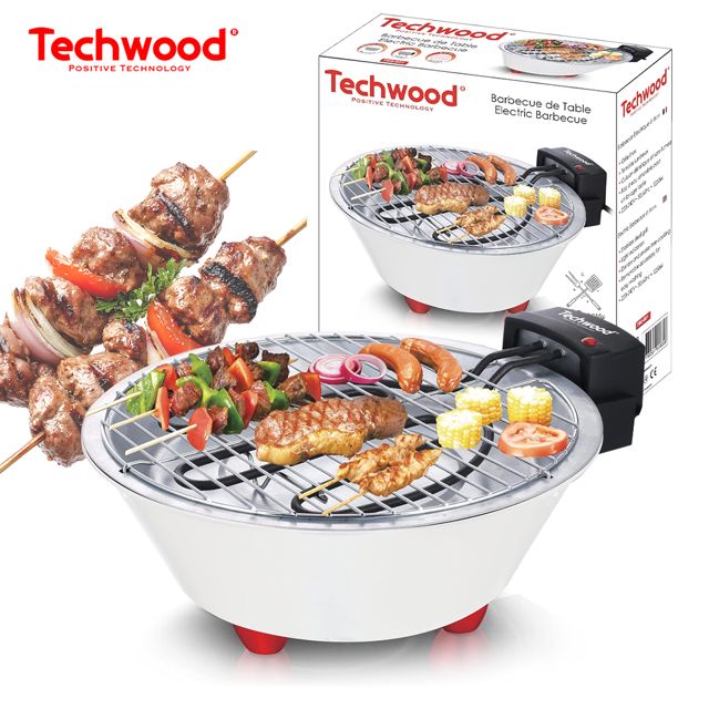 Techwood Barbecue Electrique Ø 31cm 1250W TBQ-806