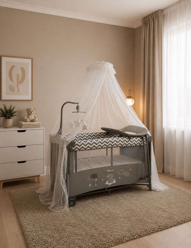 Bébé Love سرير ومحبس أطفال متنقل T-701