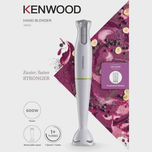 Kenwood bras mixeur plongeant 600W HBP02.001WH