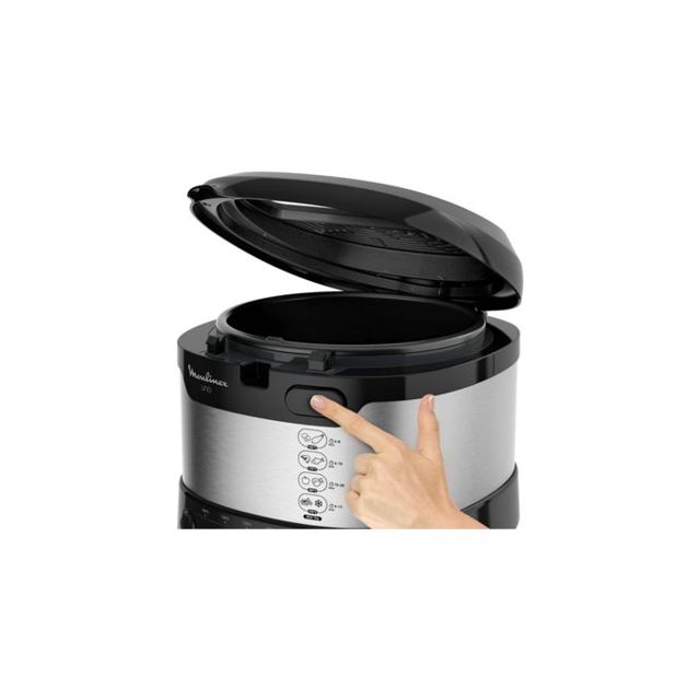 Moulinex friteuse à l'huile Uno 1kg Noir Gris Af215D10