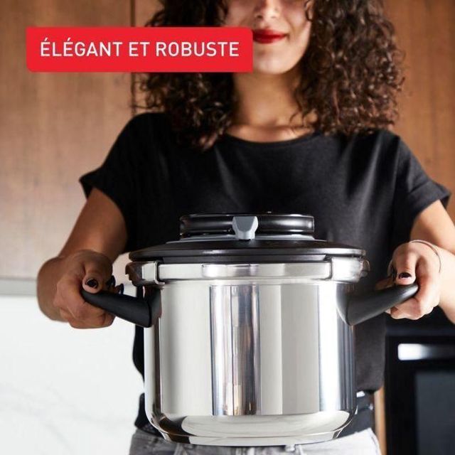 Seb cocotte minute clipso chef+ 10L 4programmes