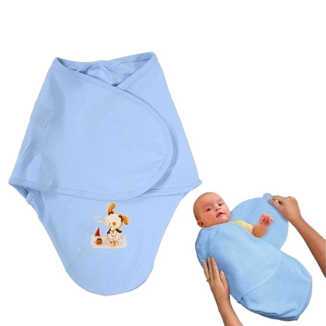 Bebekevi Couverture d'Emmaillotage Bébé Bleu