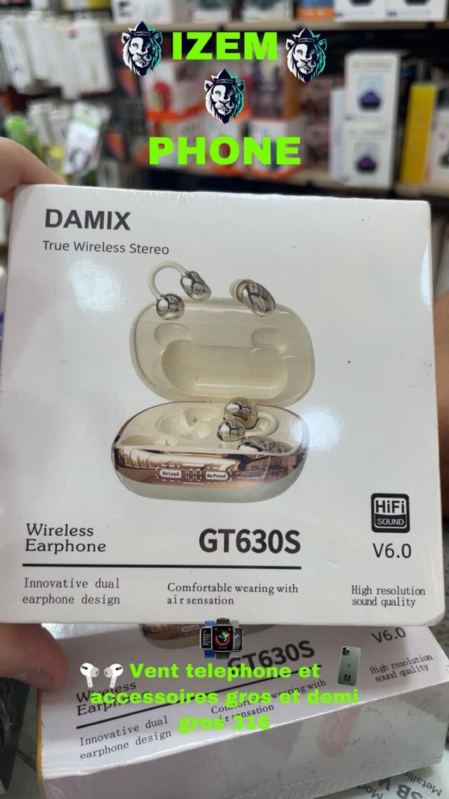 Écouteurs Sans Fil DAMIX GT630S Bluetooth 6.0 Hi-Fi