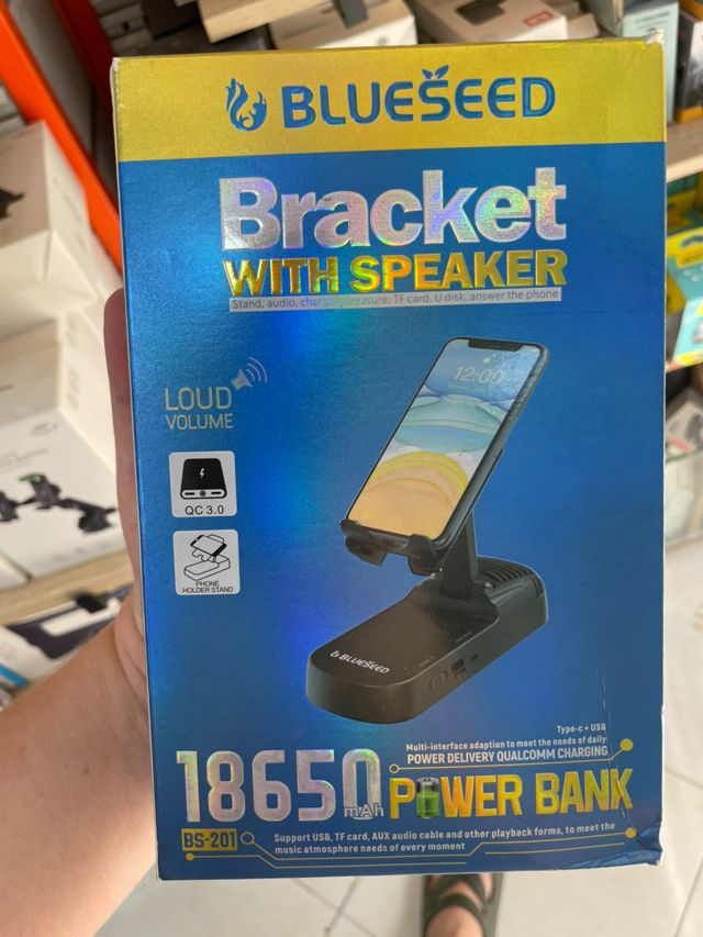 Support Téléphone 3 en 1 Blueseed BS-201 Enceinte PowerBank