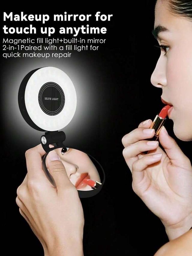 Lampe Selfie Magnétique M-28 - Miroir LED & Variation