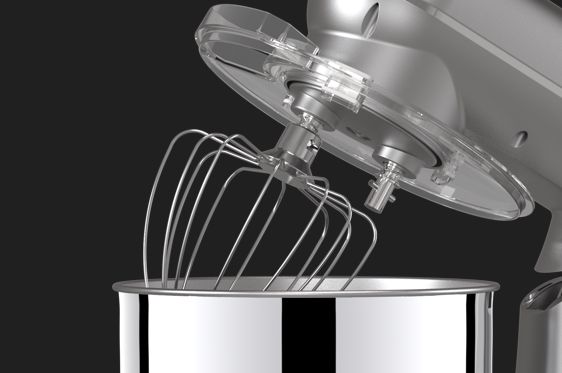 Robot Pétrin Aluminium 7L 1800W AMB-1522YL Double Crochet