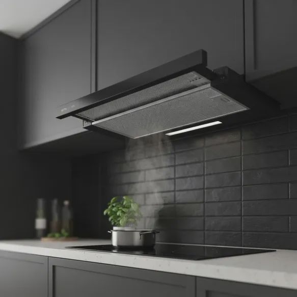 Hotte Télescopique Extra EHT2-60BG Noir