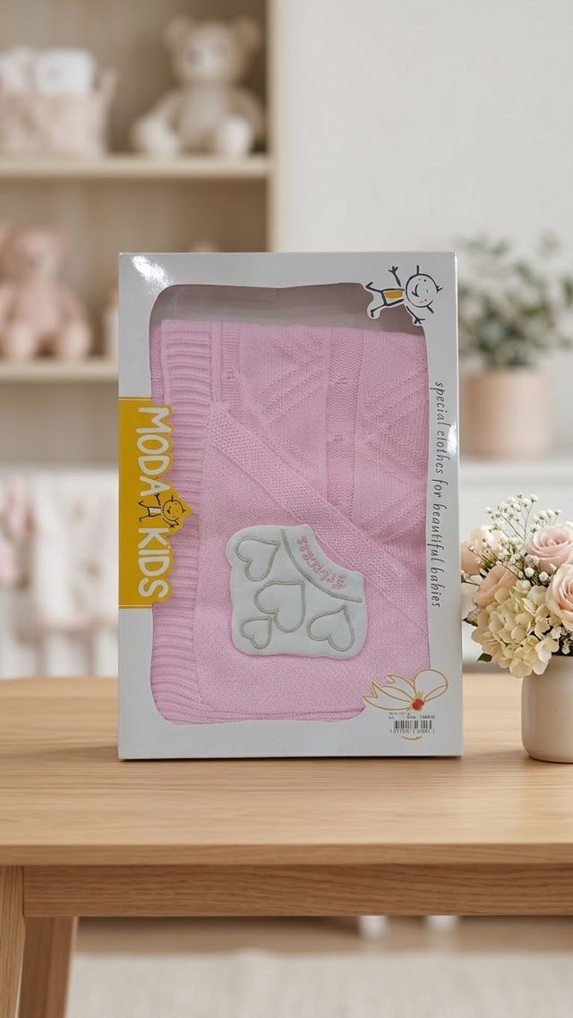 Couverture tricotée pour bébé