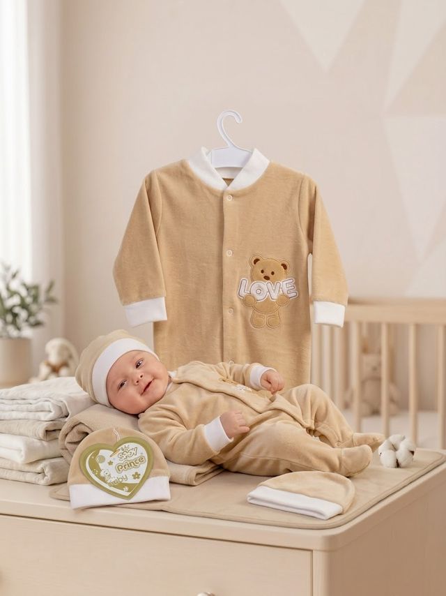 Combinaison Bébé Velours