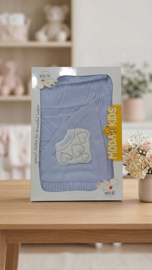 Couverture tricotée pour bébé