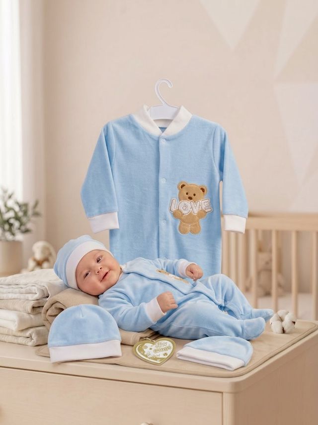 Combinaison Bébé Velours