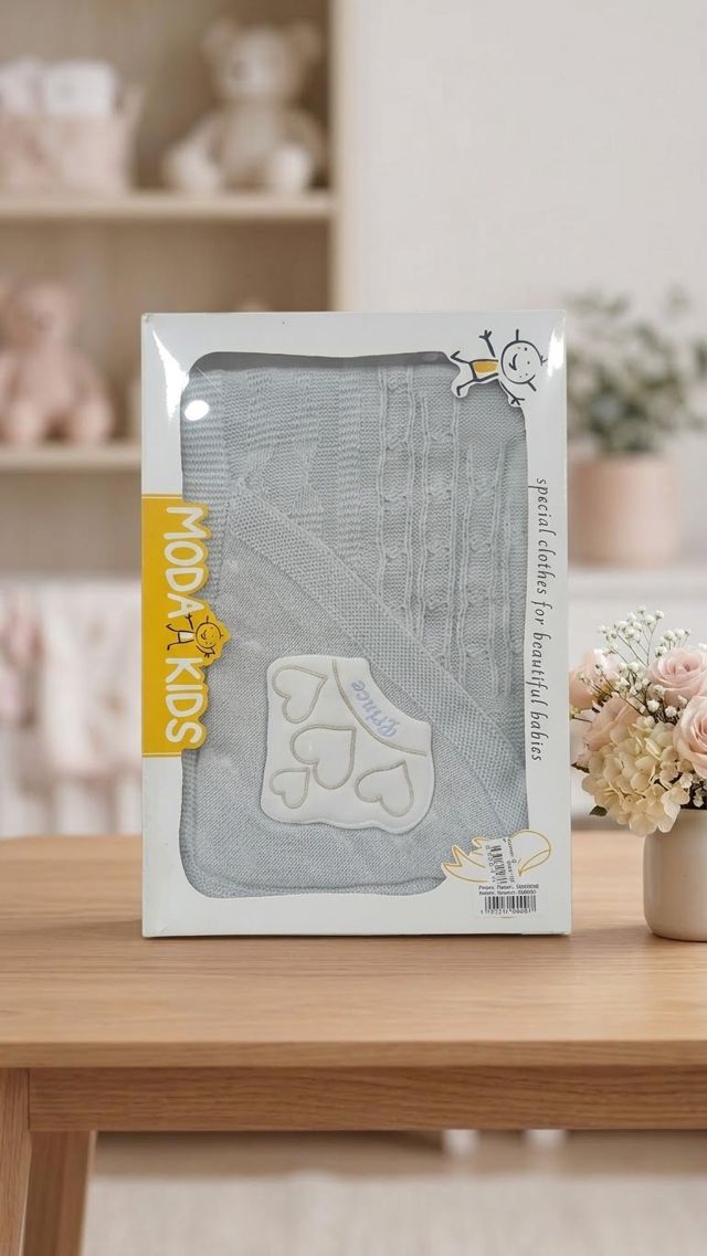 Couverture tricotée pour bébé