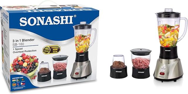 خلاط 3 في 1 Sonashi SB-160