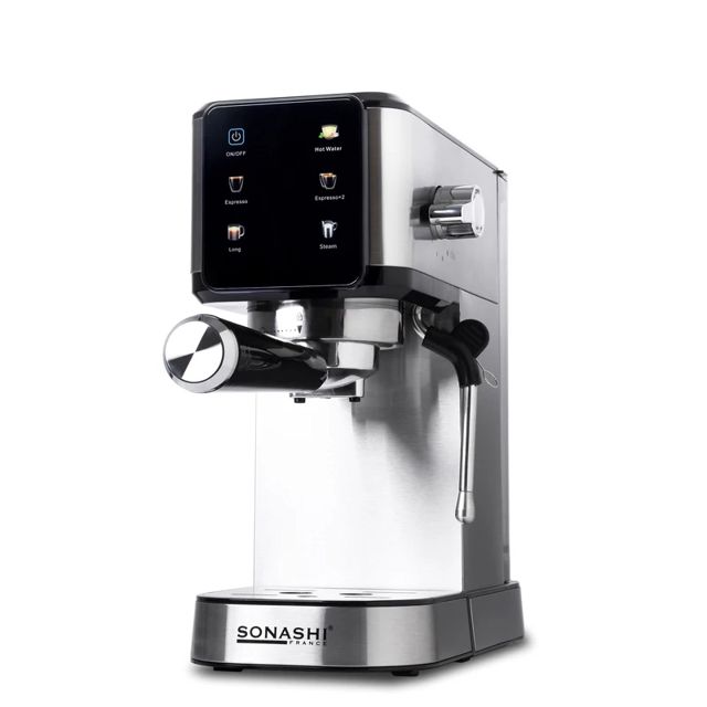 SONASHI COFFEE MAKER d'une puissance de 1350W et pression de 20 bars SCM-4983