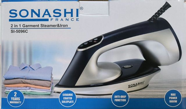 Sonashi DEFROISSEUR ET FER AREPASSE 2EN1 SI-5096 1800W